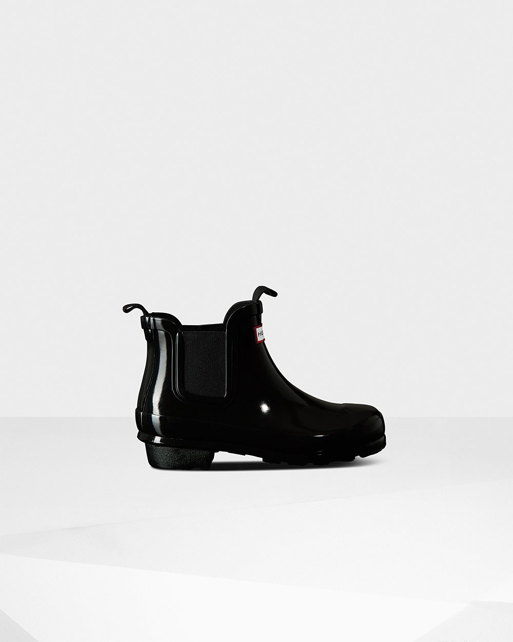 Kids Hunter Chelsea Boots Black - Original Big Gloss - 0145287-JS